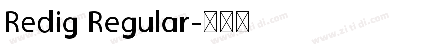 Redig Regular字体转换